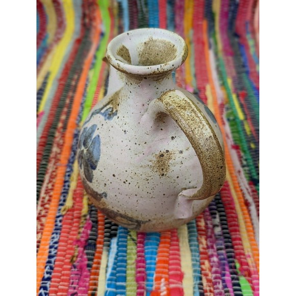 VTG'76 Owens Pottery Salt Glaze Pitcher Jug Vase Stoneware Signed STUNNING EUC - Picture 5 of 12